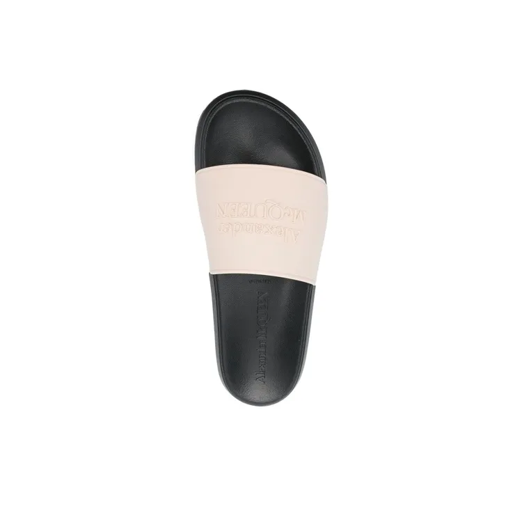 Alexander McQueen Odor Resistant Slide Slippers Men's Light Beige-4