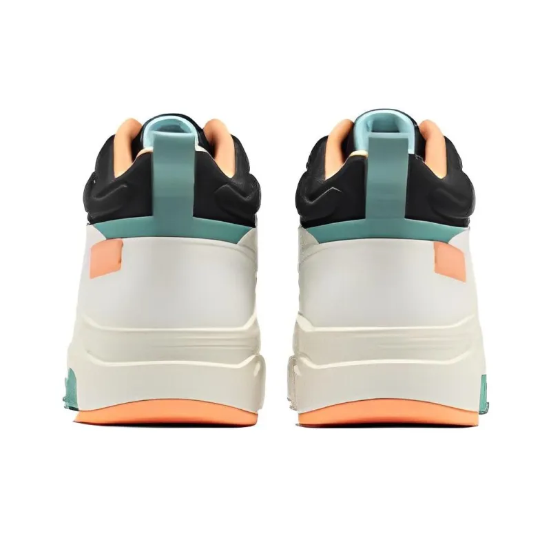 361° Thermal Slip Resistant And Abrasion Resistant High Top Skateboard Shoes Beige Black-2