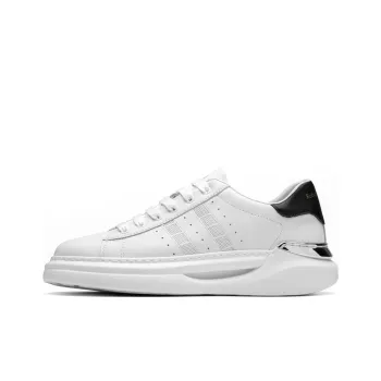 ROBERTA DI CAMERINO Anti Slip And Wear Resistant Height Increasing Low Top Skateboard Shoes Men's White