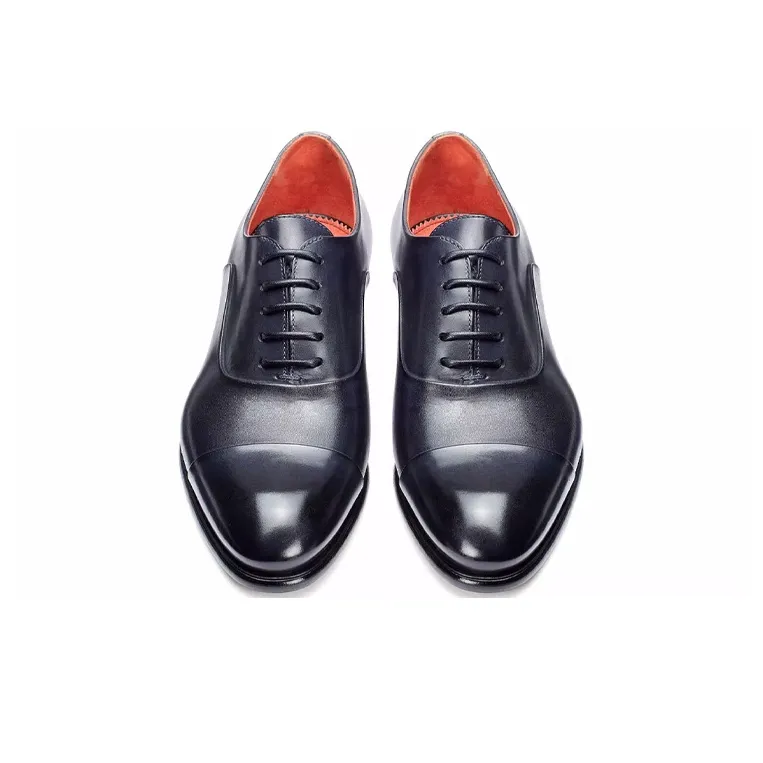 Santoni Dress Shoes Women's Black Blue-4