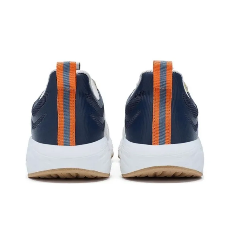 XTEP Shock Absorbing, Non Slip, Wear Resistant, Breathable And Lightweight Low Top Running Shoes Men's Gray Blue-2