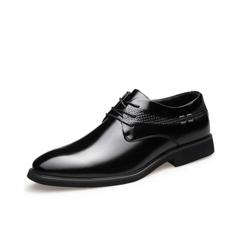 Batotem Dress Shoes Men Low Top Black/Brown-0