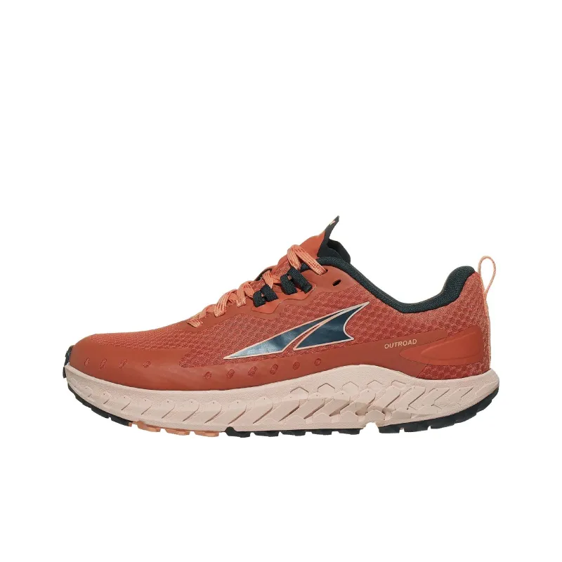Altra Outroad Anti-Slip Wear-Resistant Low-Top Running Shoes Women's Red Orange-0
