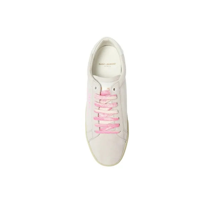 SAINT LAURENT Laurent Stylish Skateboarding Shoes Women's Gray-4