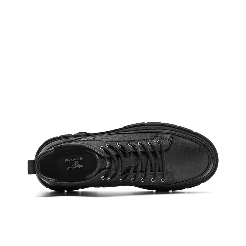 SEPTWOLVES Water-Resistant Height Increasing Warmth Low-Top Casual Shoes Men's-4