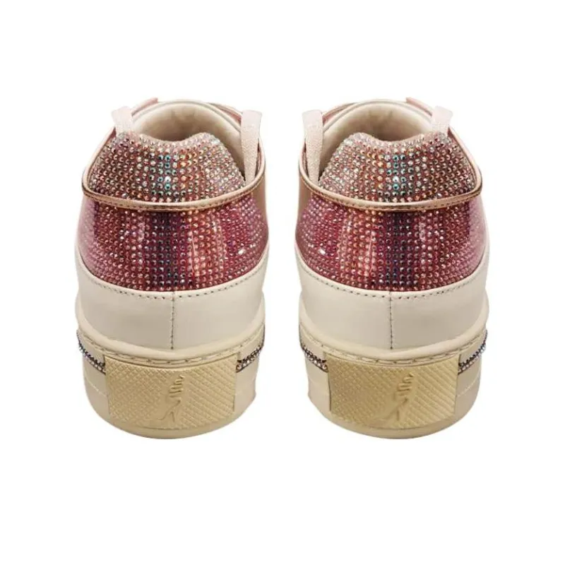 RENE CAOVILLA Skateboard Shoes Women's Pink White-4