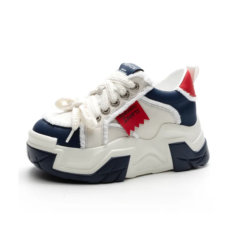NRDROFFICIAL Cushioning Balance Wear-Resistant Lightweight Slip-Resistant Low-Top Chunky Sneakers Women's-7