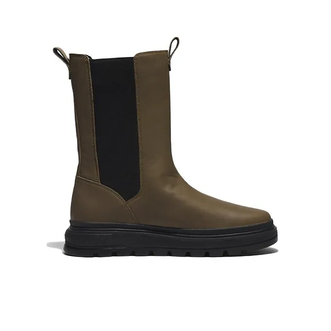 Timberland Ray City Greenstride Combat Crew Chelsea Boots Women's Green-1