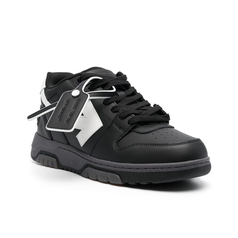 OFF-WHITE Out of Office Ooo Low Tops Black Grey White FW23
