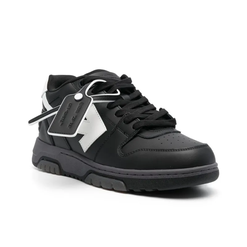 OFF WHITE Out Of Office Ooo Low Tops Black Grey White FW23-1