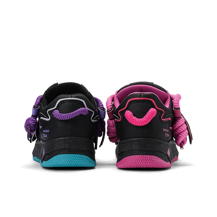 TALKING TOM Slip Resistant Cushioning Wear Resistant Breathable Low Top Skateboard Shoes Unisex-4