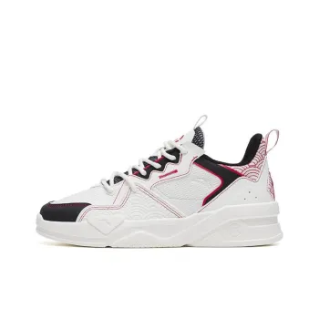 Anta G6 Soup Cushioning Anti Slip And Wear Resistant Low Top Sports Casual Shoes Women's White Black Red