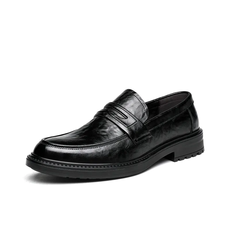 CHINT Dress Shoes Men Low Top Black-0