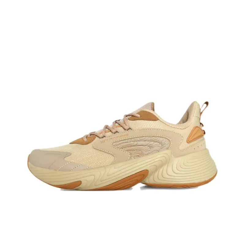 361° Anti-Slip Wear-Resistant Low-Top Running Shoes Men's Yellow-0