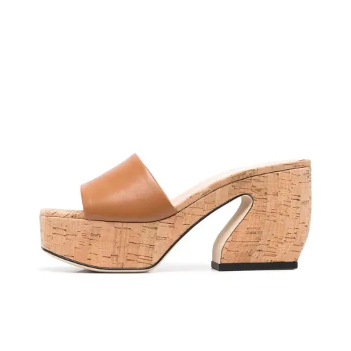 Si Rossi Cork Platform Mules