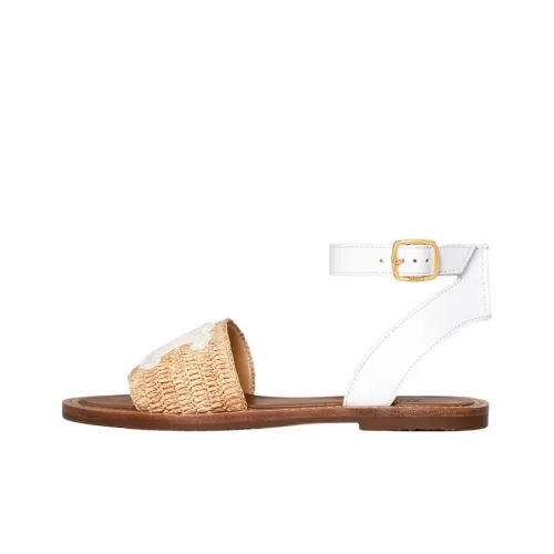 CELINE Strap Sandals Women's Ecru