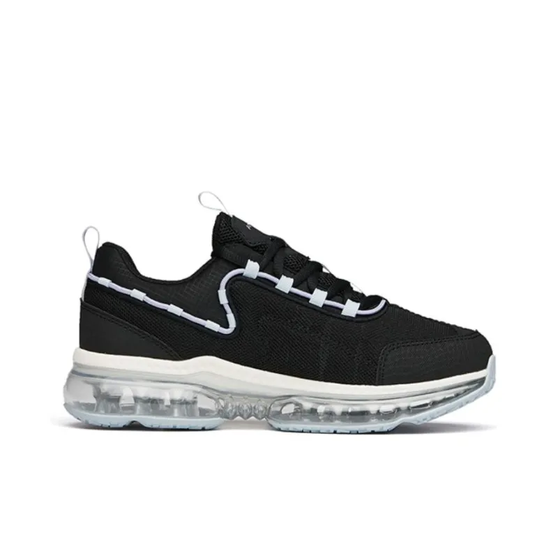 Anta Cushioning Anti Slip And Wear Resistant Breathable Rebound Low Top Running Shoes Women's Black Blue Purple-1