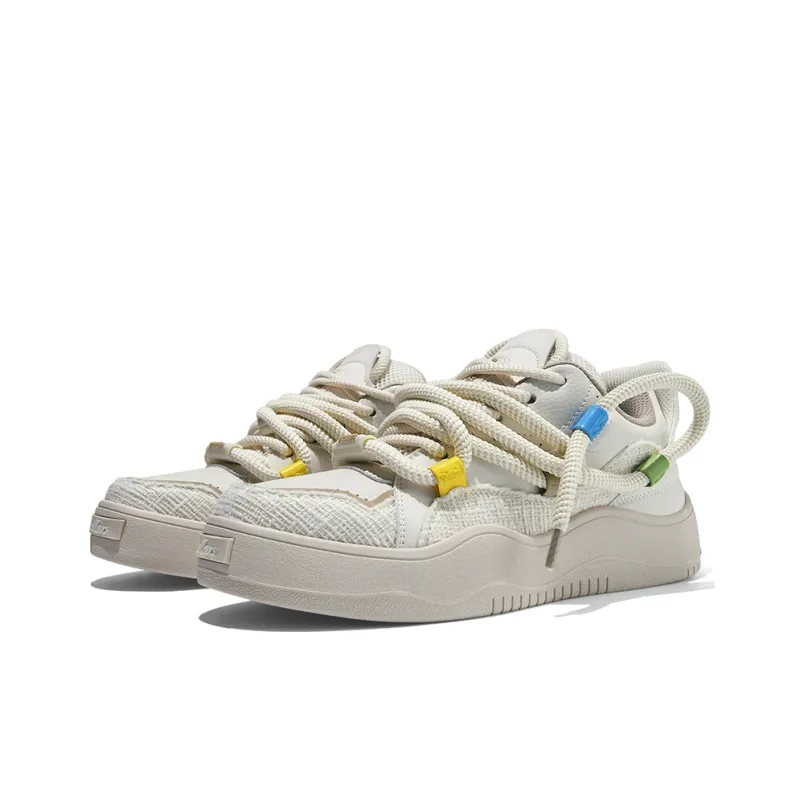TCELLARS Low Top Skateboard Shoes Unisex Moonlit Beige-2