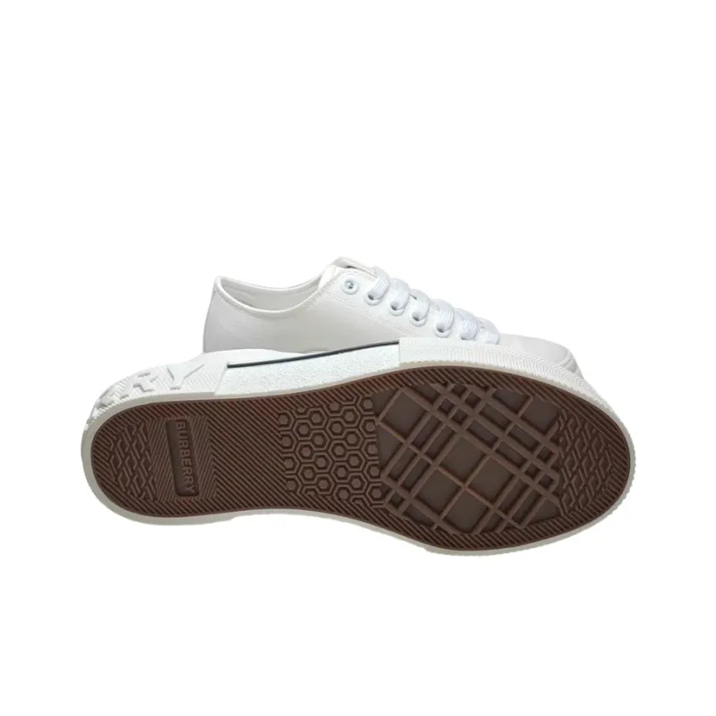Burberry Gabardine Sneakers White Women's-4