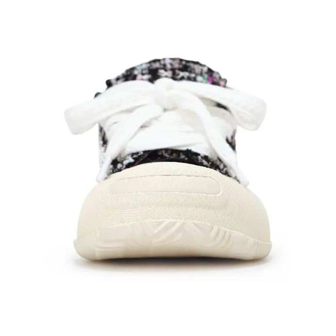 VESSEL G.o.p. 2.0 Marshmallow Lows 'black Tweed' Low Top Canvas Shoes Unisex Black White-7