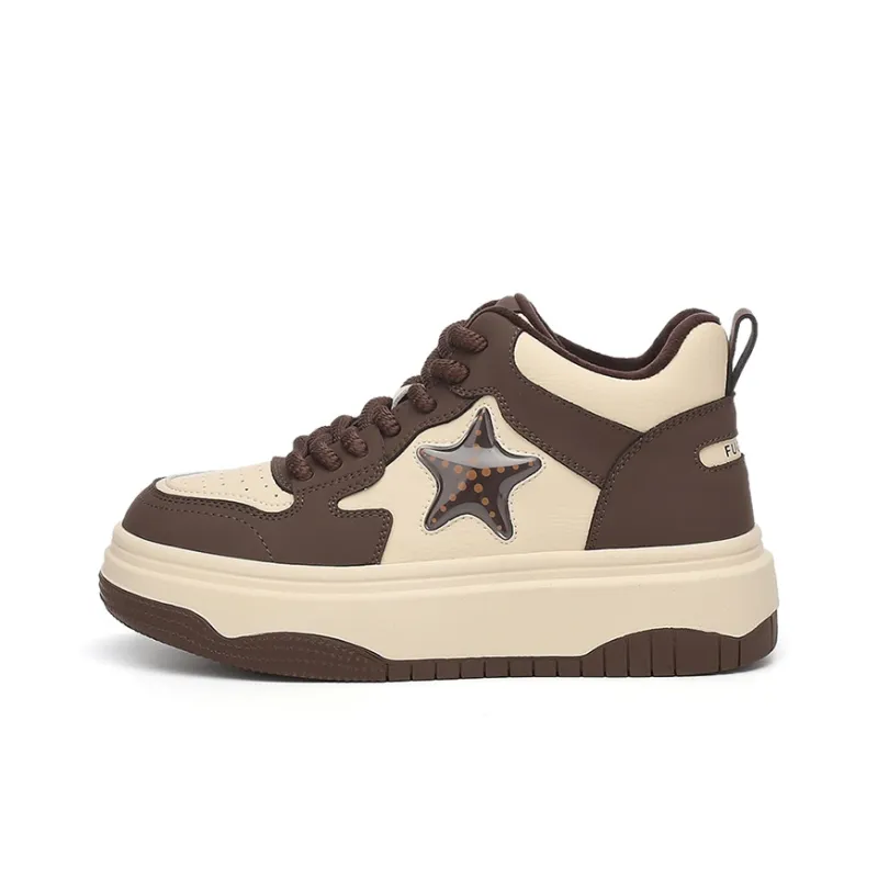 Rich Birds High-Top Skateboard Shoes Women's-5