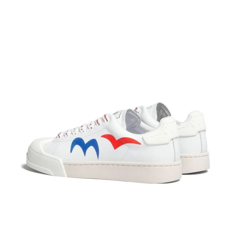 MARNI Low Top Stylish Skateboarding Shoes Women's White Purple-4