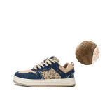 Beige Blue Fleece-Lined