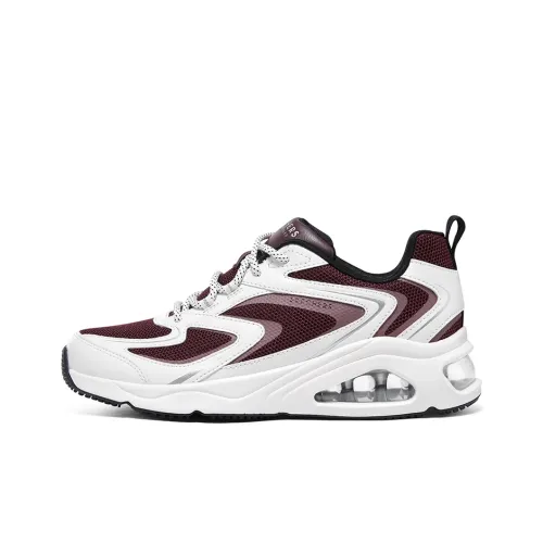 Skechers Tres Air Uno 'Street Fl Air White Burgundy' Women's