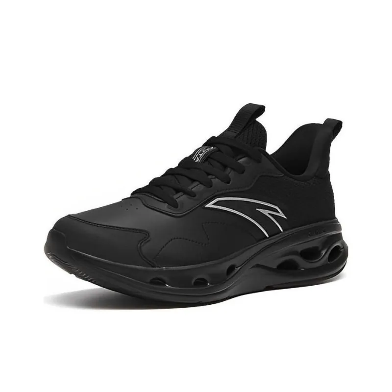 Anta Breathable Lightweight Rebound Low-Top Running Shoes Men's Bright Black-2