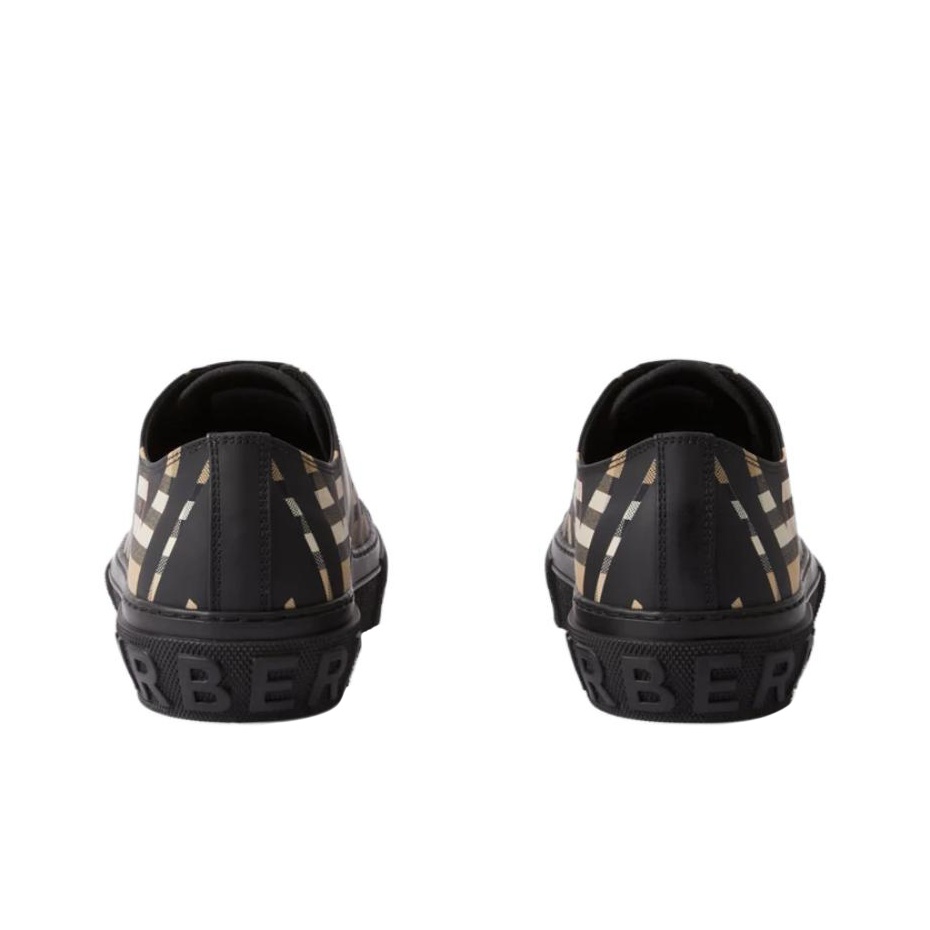 Burberry Sliced Check Cotton Sneakers - POIZON