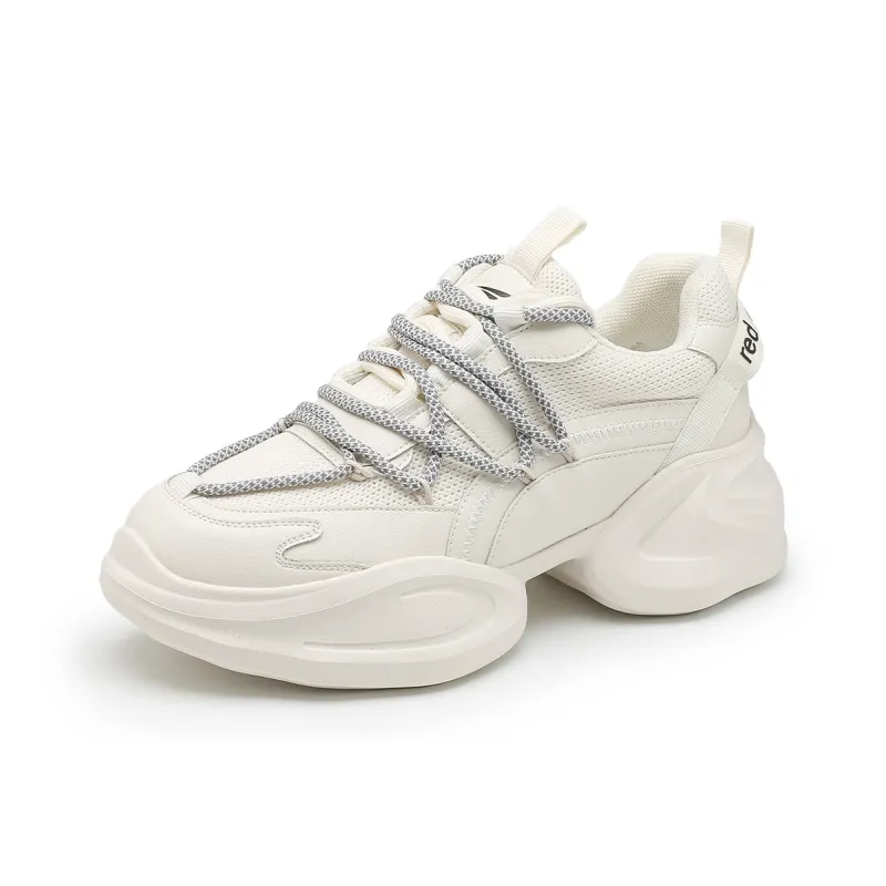 RED DRAGONFLY Height Increasing Low Top Chunky Sneakers 6cm Women's-7