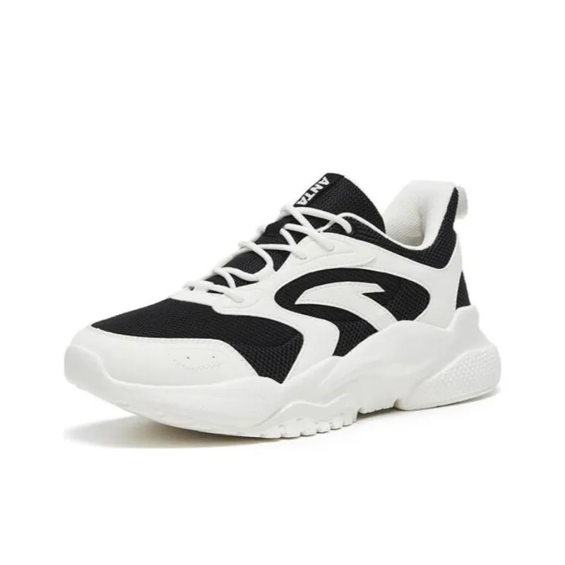 Anta Chao Bai TD Cushioning Anti Slip And Wear Resistant Low Top Sports Casual Shoes Women's White Black-1