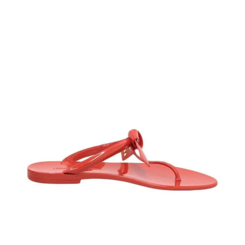 LOUIS VUITTON Slip-Resistant Flip Flops Women's Red-1
