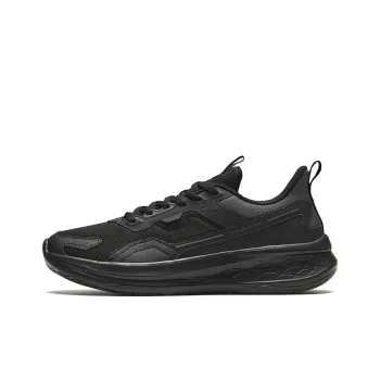 Anta Durable Breathable Low Top Running Shoes Men's Black