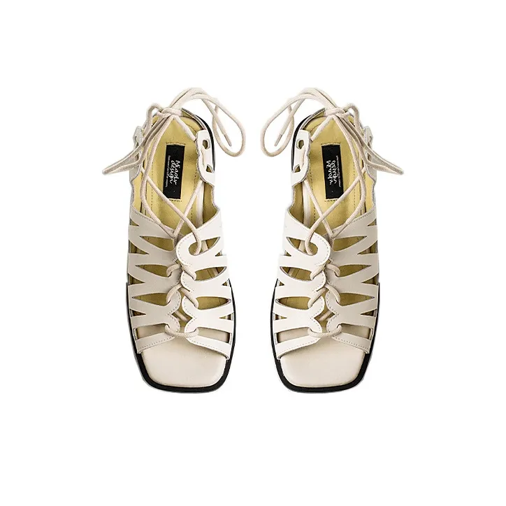 Wonderful Couple Roman Sandals 3.5cm Women's-2
