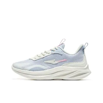 Erke Cushioning, Slip Resistant, Abrasion Resistant, Lightweight, Rebound Low Top Running Shoes Women's Blue White Pink