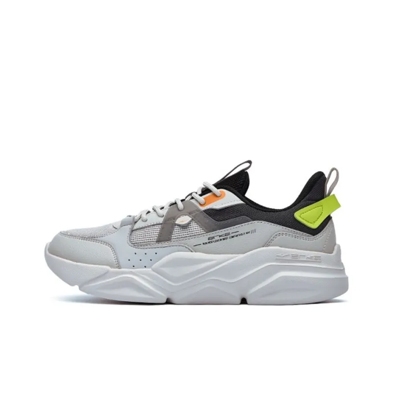 Erke Casual Shoes Men Low Top Shade 1 Gray/Carbon Gray-0