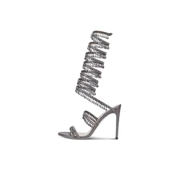 RENE CAOVILLA One Strap Sandals Women's Gray