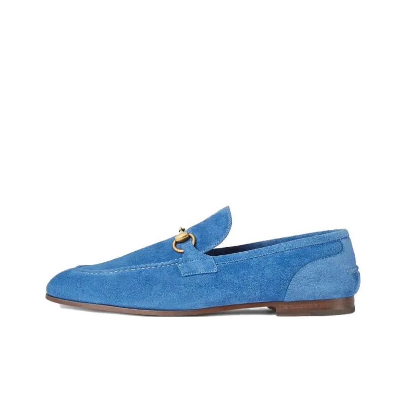 GUCCI Jordaan Loafers Men's Blue-0