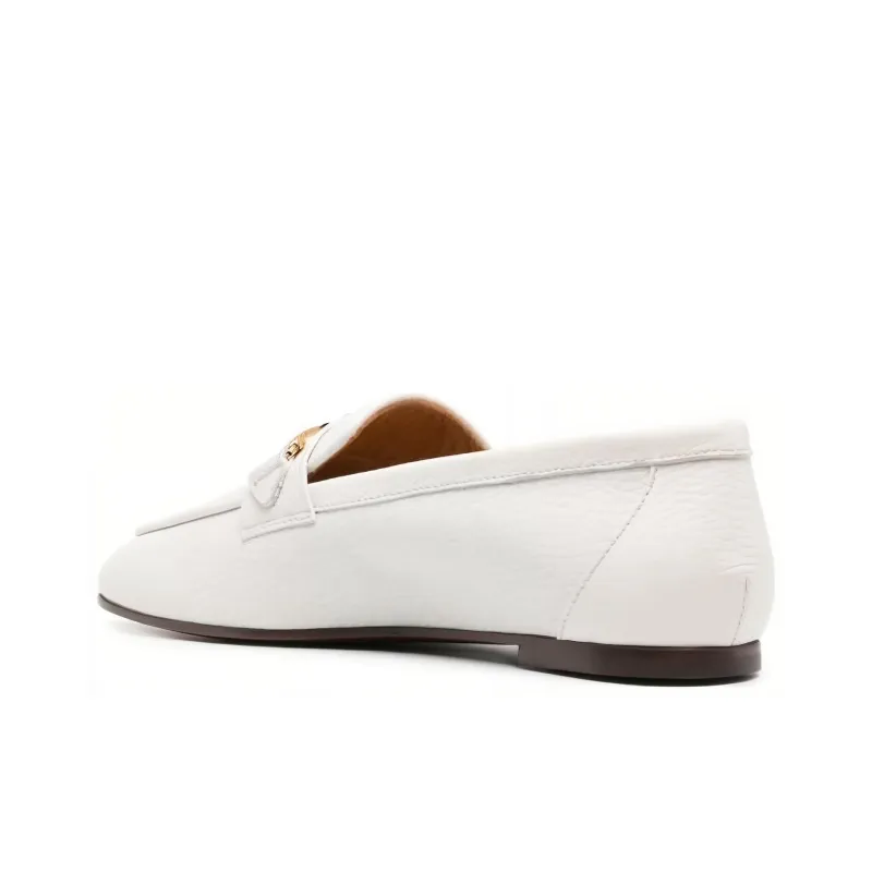 TOD'S Logo Plaque Almond Toe Loafers Women's-2