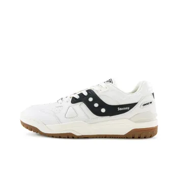 Saucony Cross 90 Anti Slip Wear Resistant Low Top Skateboard Shoes Unisex Beige Black