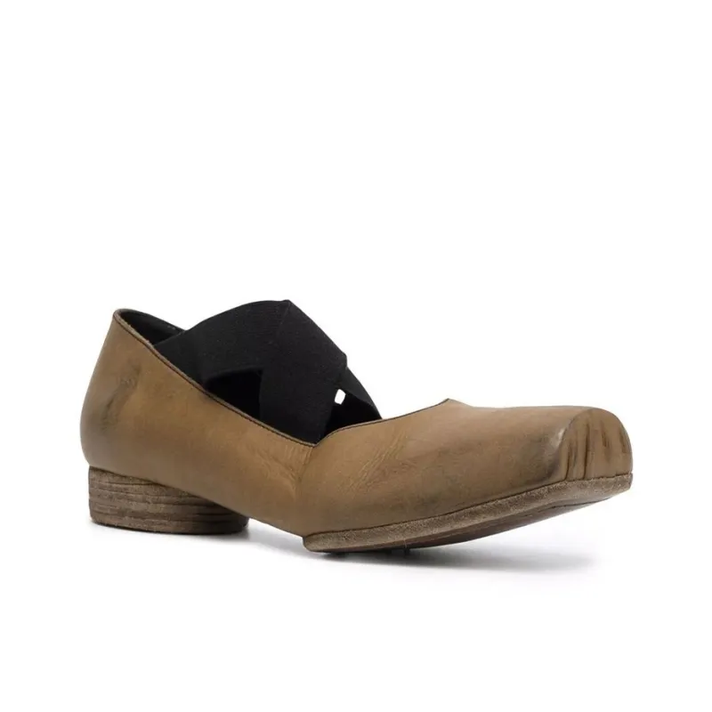 UMA WANG Square Toe Ballerina Shoes-2