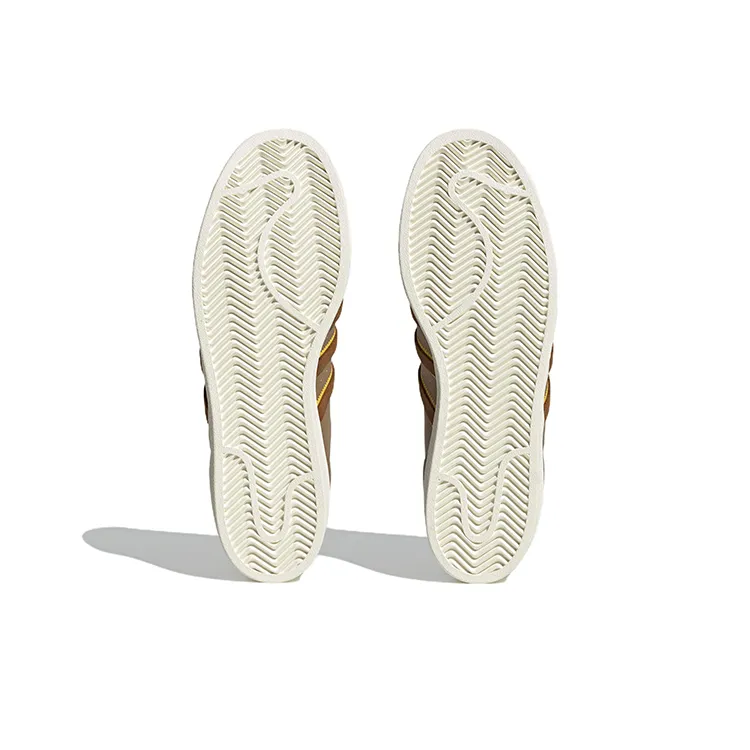 Adidas Originals Superstar Shoes 'Brown White Yellow'-5