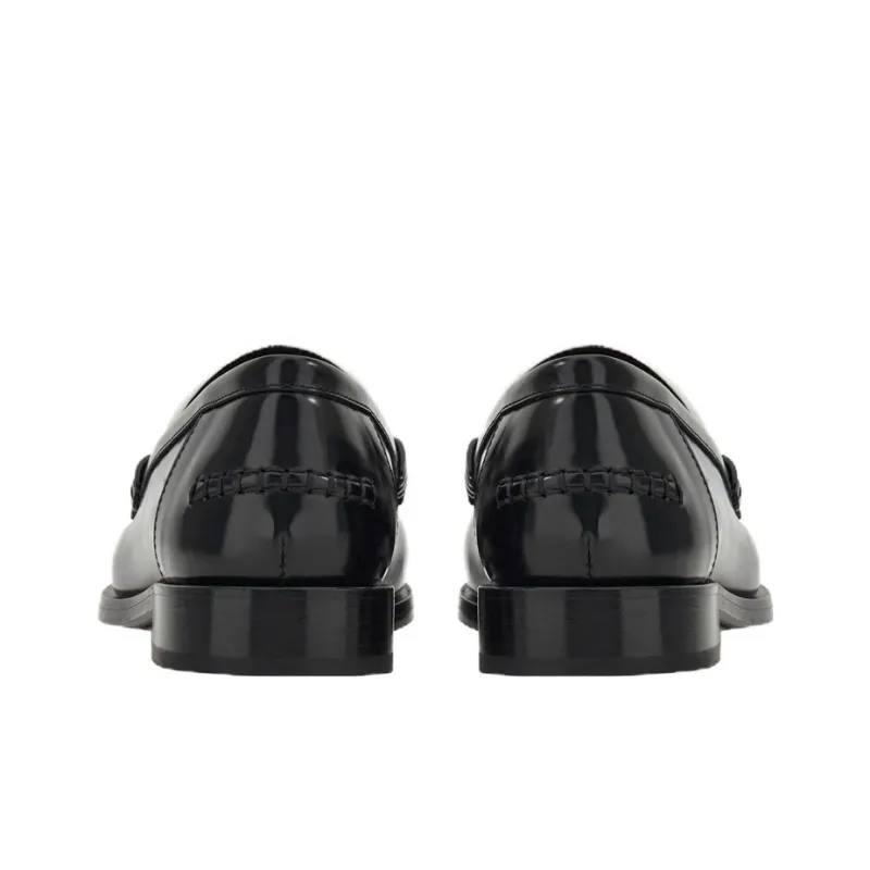 FERRAGAMO Debossed-logo Leather Loafers-4
