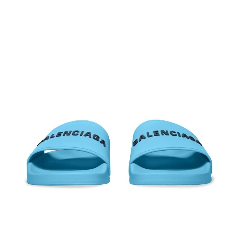 Balenciaga Raised-logo Slides-4