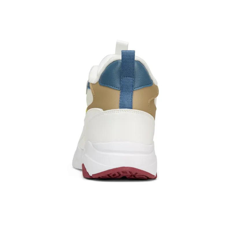 LiNing Fleece Lined Slip Resistant, Abrasion Resistant, Thermal Mid Top Sports Casual Shoes Men's Mist White-5