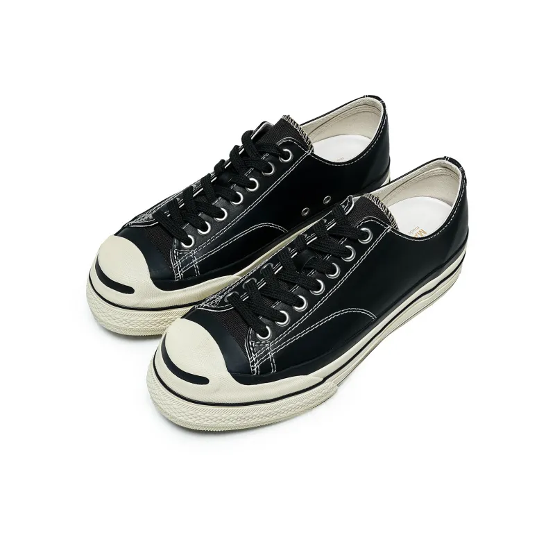 TC Tcmade017 Low-Top Cow Leather Canvas Shoes Unisex Black-1