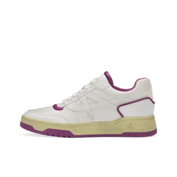 ASH BLAKE Collection Low Top Skateboard Shoes Women's White Purple