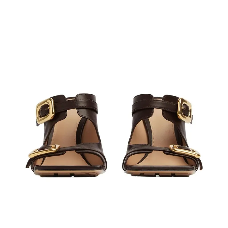 Bottega Veneta Strapped Buckle Heel Sandals Women's-2
