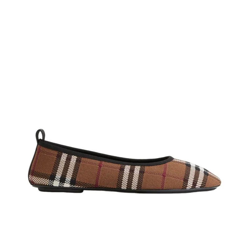 Burberry Check-print Ballerina Shoes-1